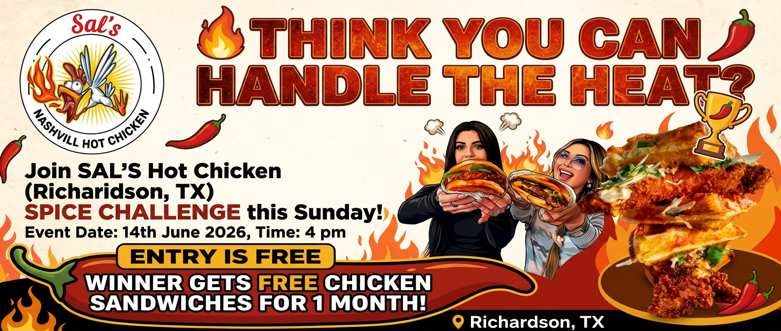 SAL’S Hot Chicken Spice Challenge 🌶️🔥